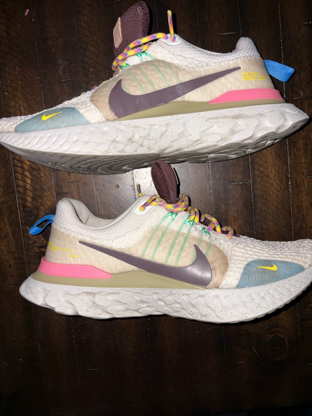 Nike React Infinity Run FK 3 Sail Light Bone Multi Men Running Shoes FJ7068-120 - Picture 2 of 6